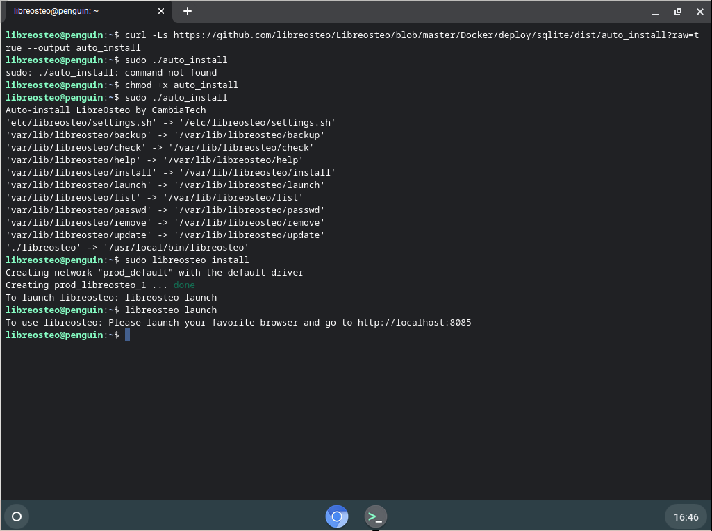 Lancement de LibreOsteo