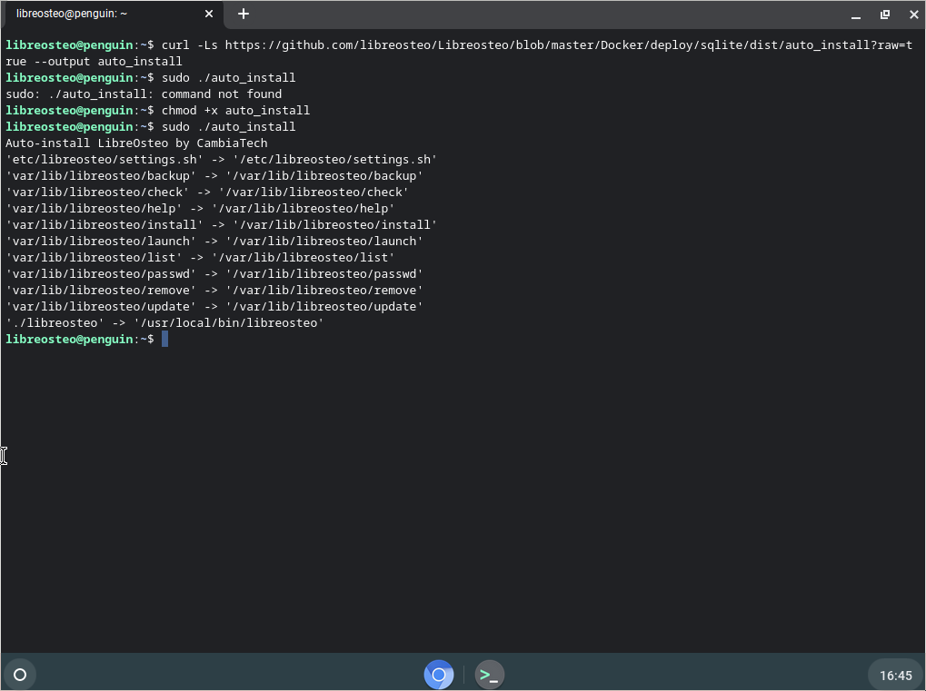 Installation du toolkit LibreOsteo