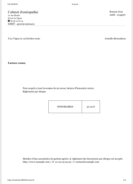 Mauvais paramétrage d'impression