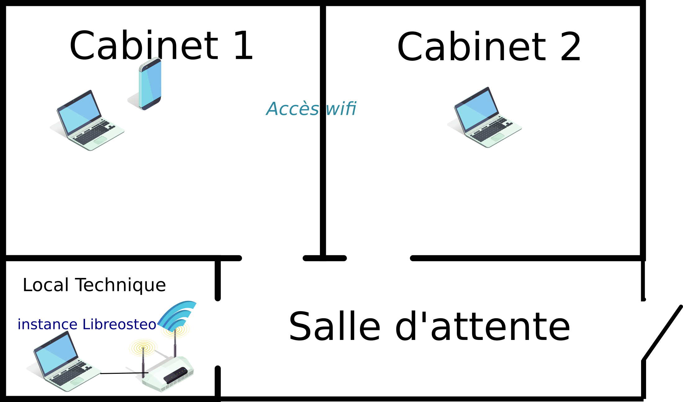 Plan type cabinet